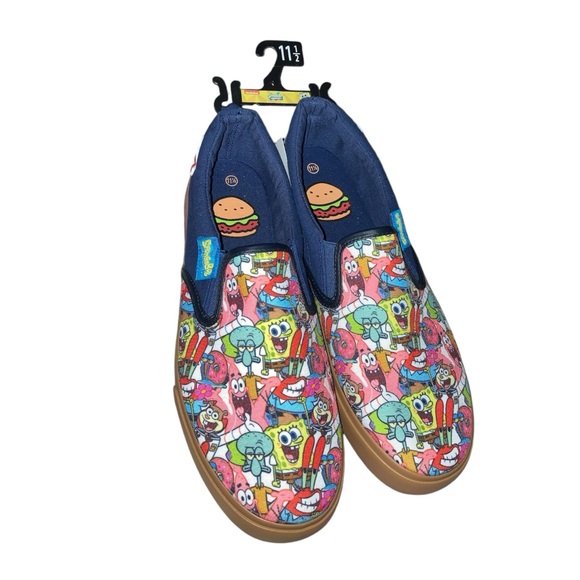 SpongeBob SquarePants Canvas Slip On Sneakers - Picture 15 of 16